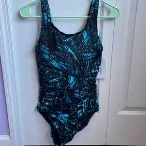 NWT Spliced Sport One Piece Swimsuit